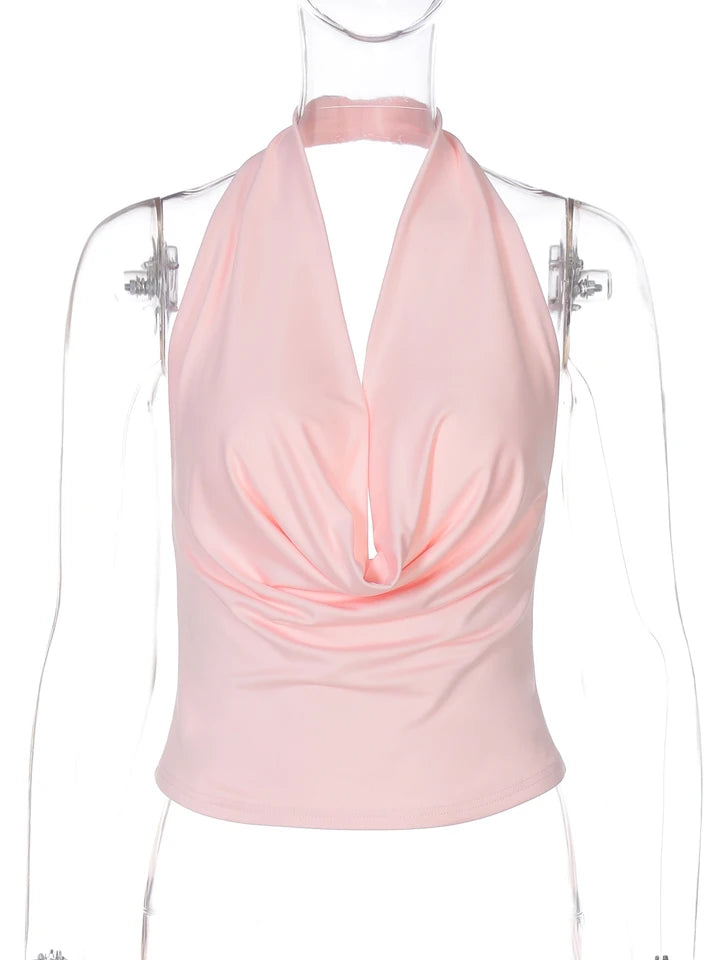 Comfea ® Swing Collar Backless Top